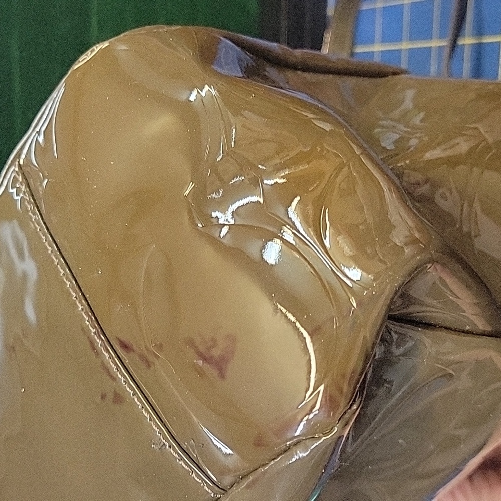 Coach Sage Patent Leather Tote Bag Preloved - Picture 13 of 16